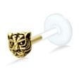 Tiger Face Shaped Labrets Push-in LA-1005